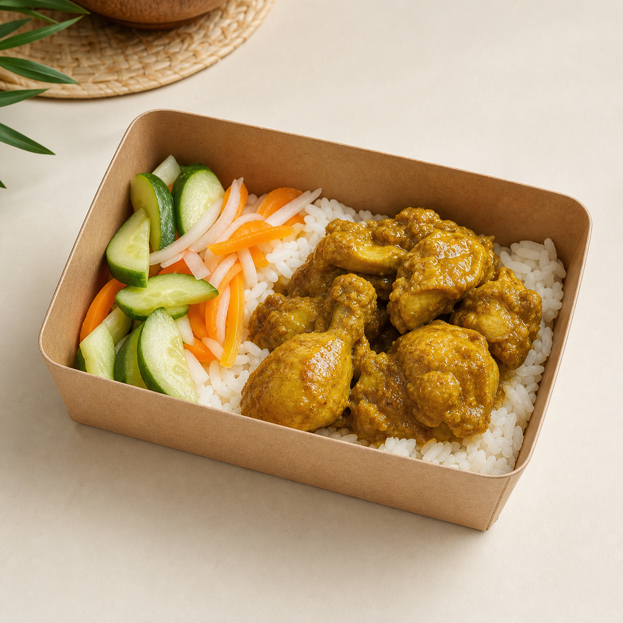 Arroz con pollo al curry